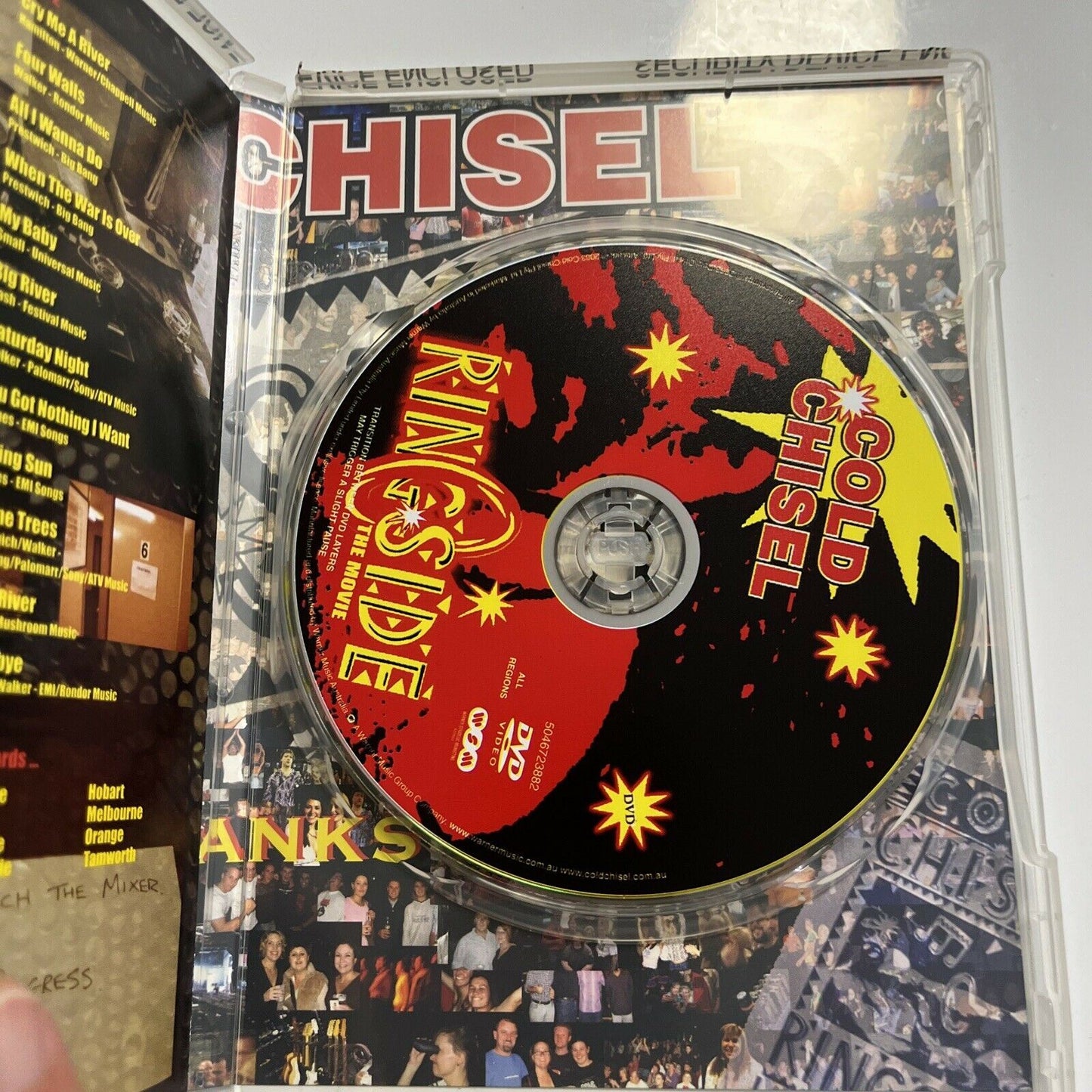 Cold Chisel ‎Ringside The Movie Live Hordern Pavilion (DVD, 2003) All Regions