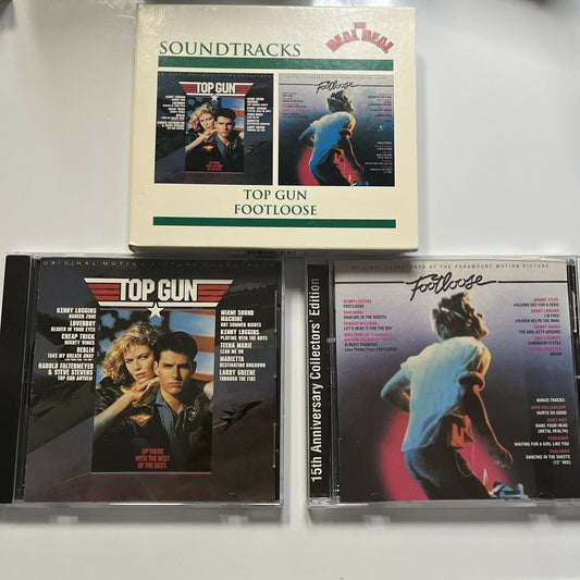 Top Gun / Footloose : Original Film Soundtracks (CD, 1986, 2-Disc)