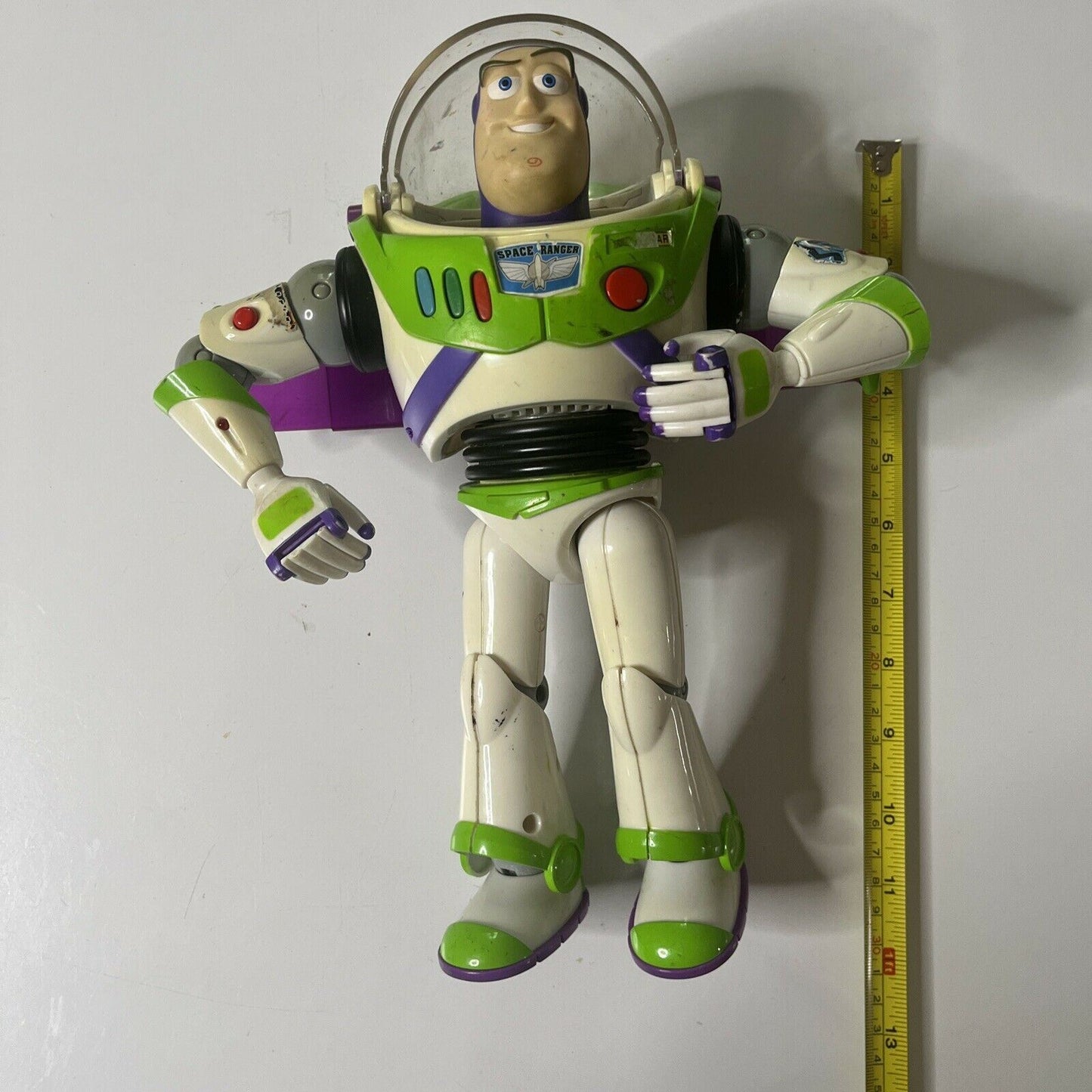 2x Buzz Lightyear Toy Story 11" Disney Pixar 13700P & 36410P *not working*
