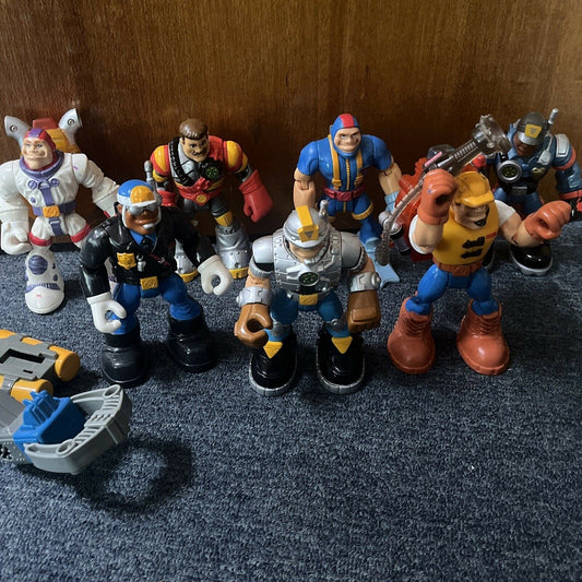 7x Rescue Heroes 6" Action Figures Fisher Price Mattel