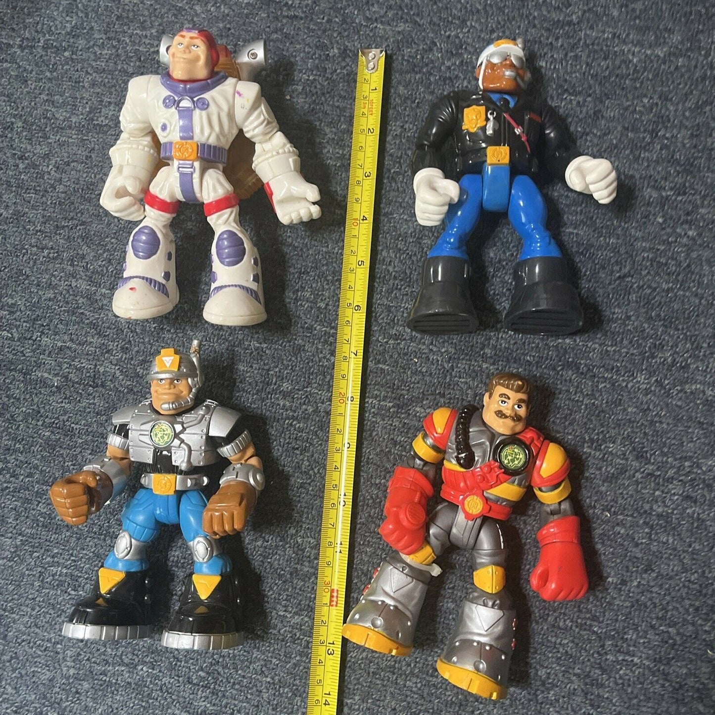 7x Rescue Heroes 6" Action Figures Fisher Price Mattel