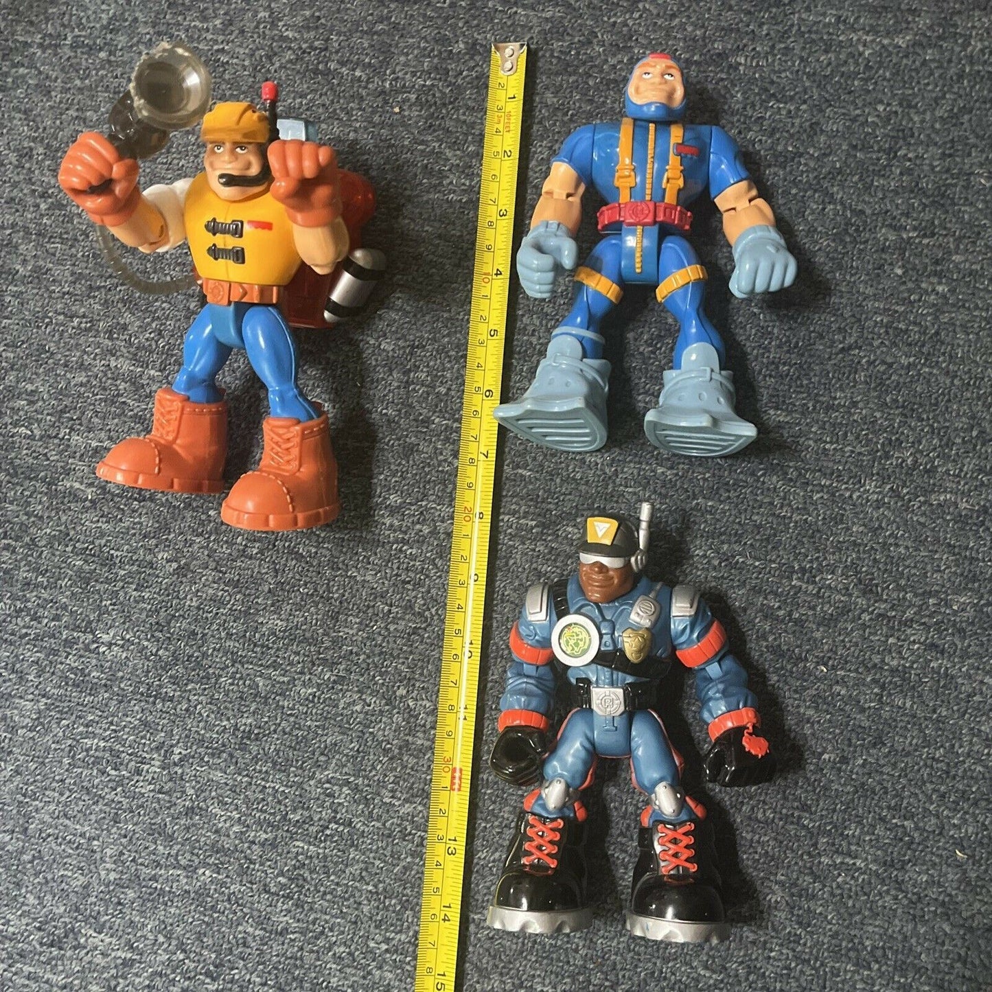 7x Rescue Heroes 6" Action Figures Fisher Price Mattel