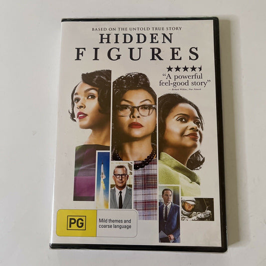 *New Sealed* Hidden Figures (DVD, 2016) Taraji P. Henson, Region 4