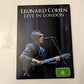 Leonard Cohen - Live in London (DVD, 2009) All Regions
