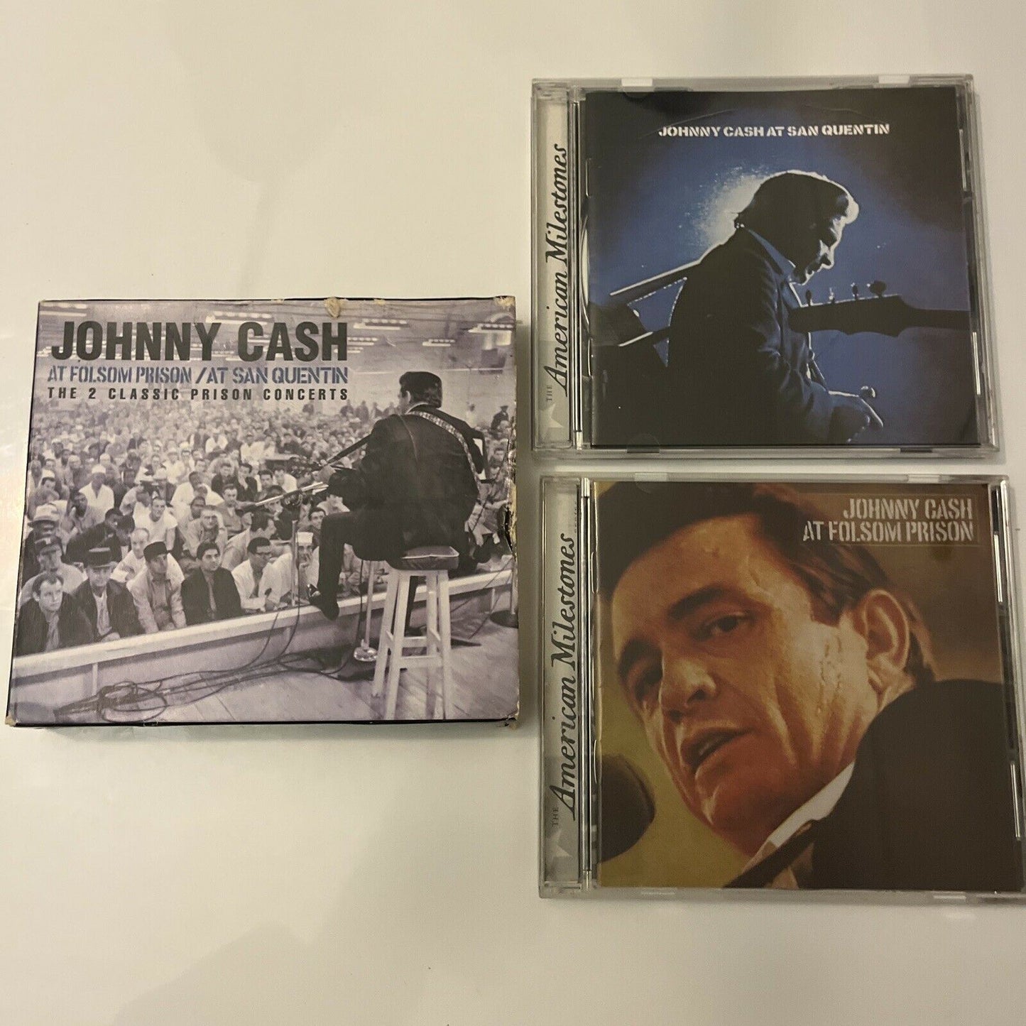 Johnny Cash At San Quentin / Johnny Cash At Folsom Prison (CD, 2006, 2-Disc)