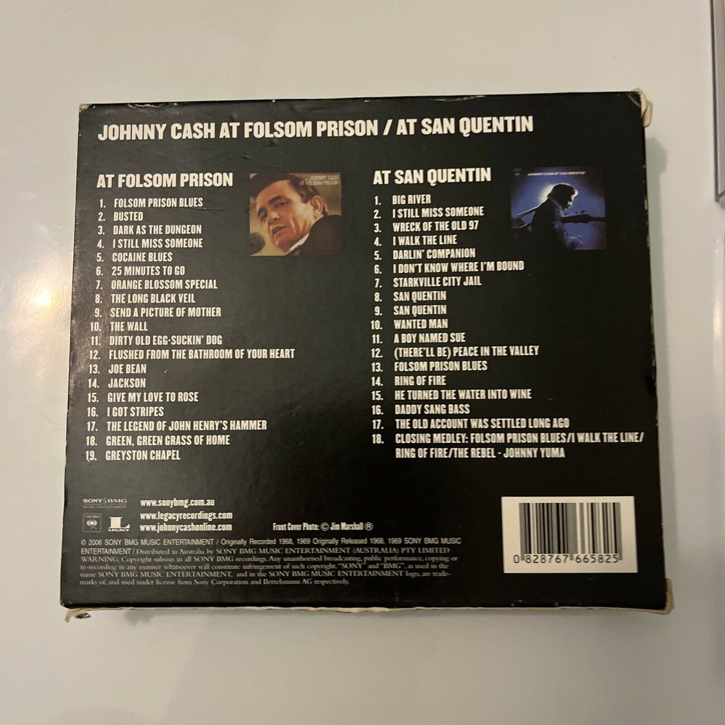 Johnny Cash At San Quentin / Johnny Cash At Folsom Prison (CD, 2006, 2-Disc)