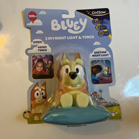 Bluey GoGlow 2 in 1 Night Light and Torch - Bingo