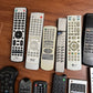 19x Branded Remote Controls for Parts or Repair only & missing Battery Cover