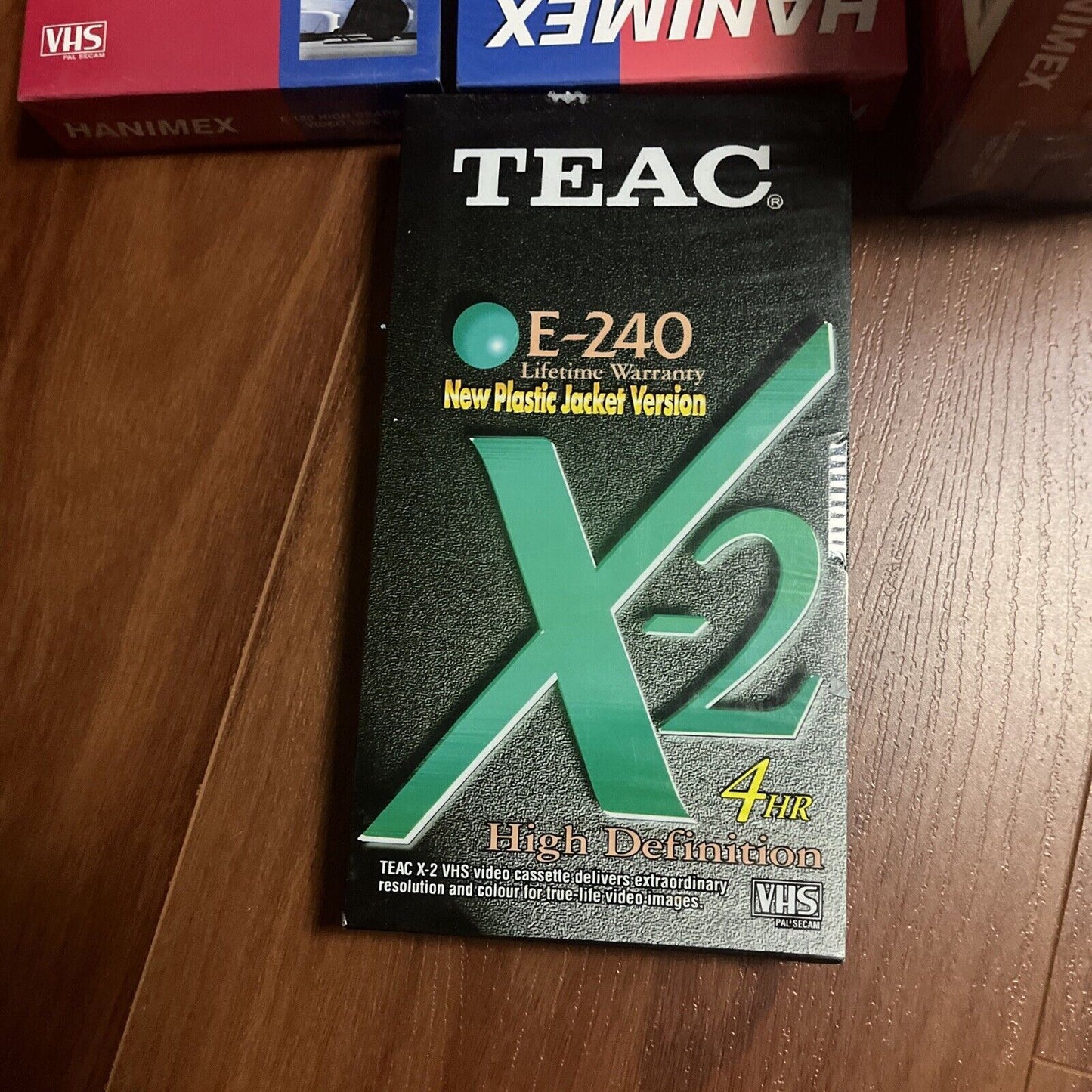 *New Sealed* 1x Teac Blank VHS E-240 & 5x Hanimex E-180 Blank VHS