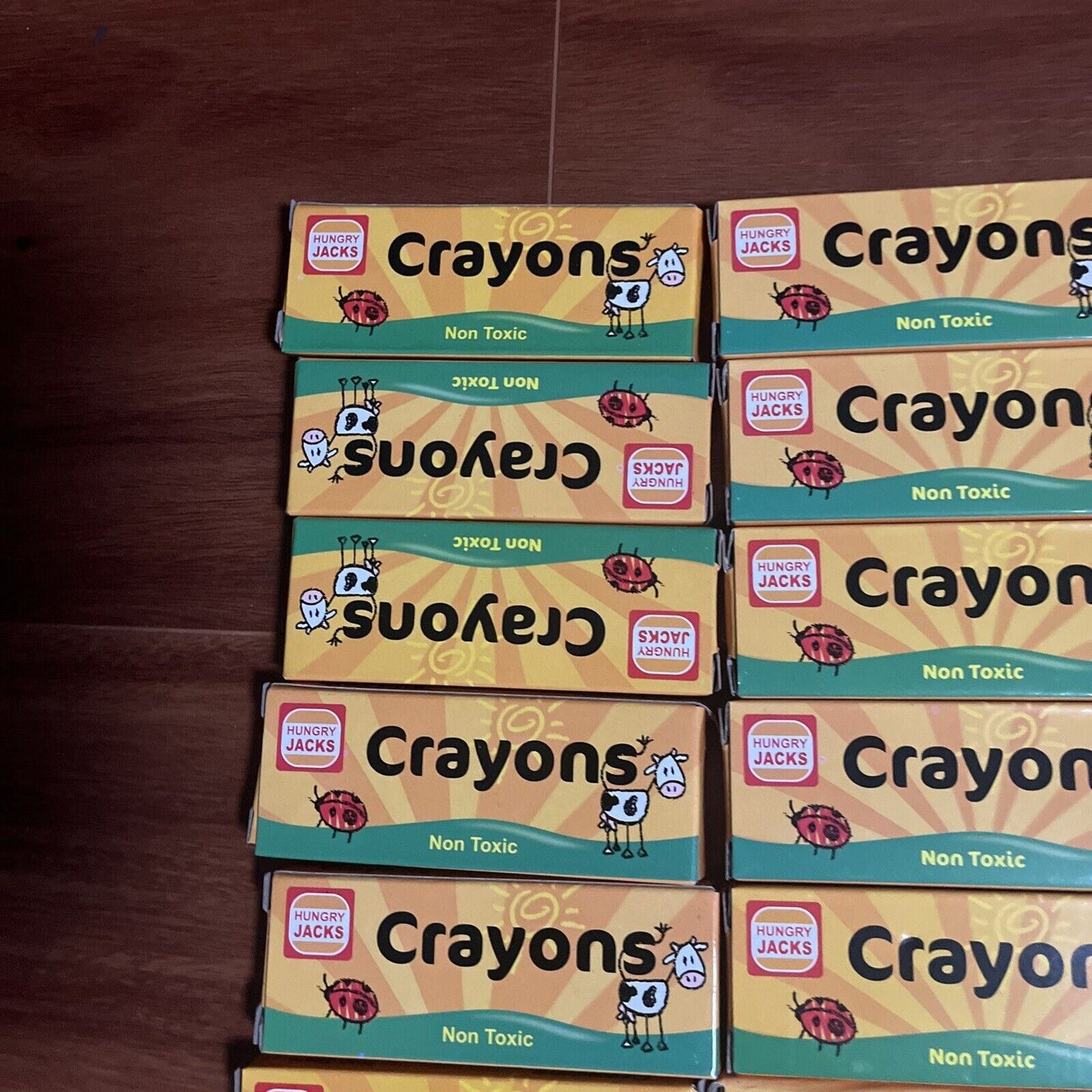 *New* 36x Hungry Jacks Crayons Set Non-Toxic