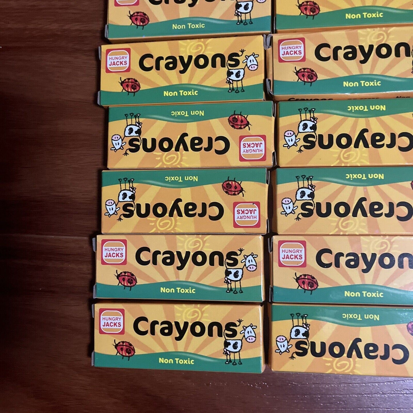 *New* 36x Hungry Jacks Crayons Set Non-Toxic