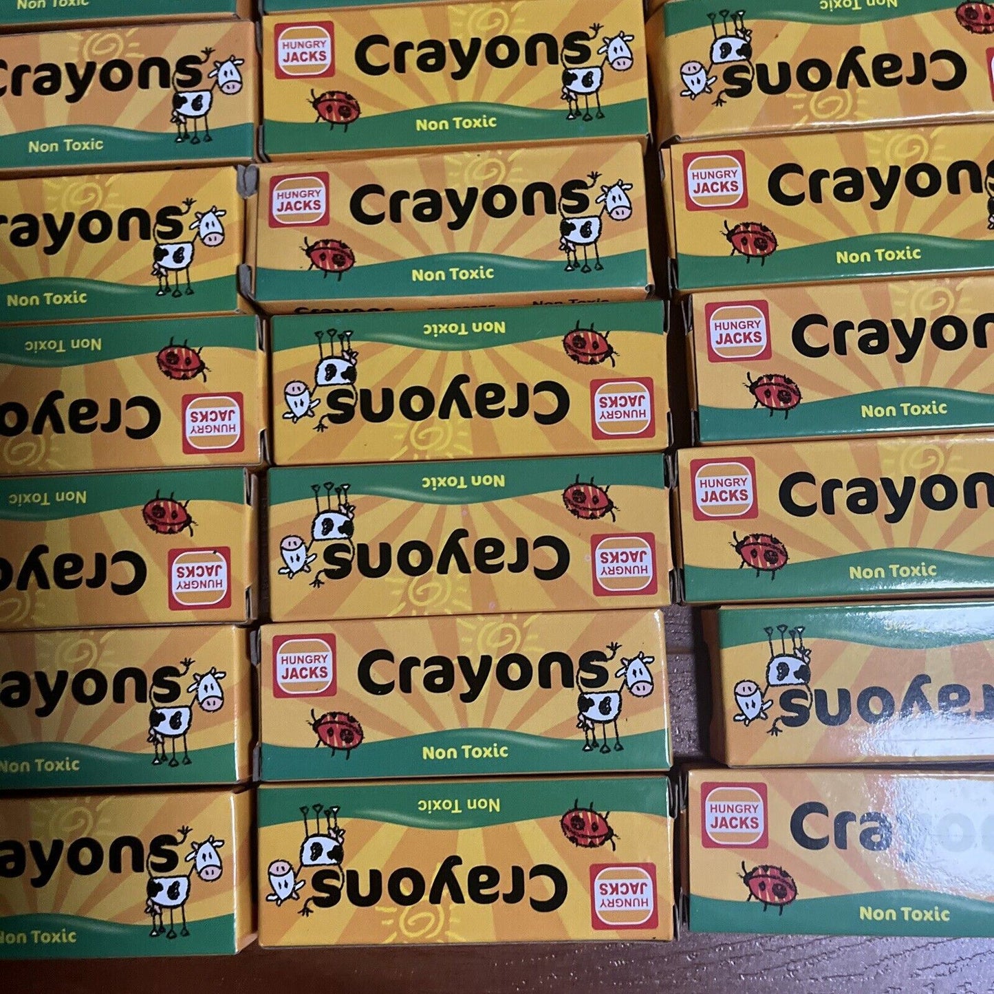 *New* 36x Hungry Jacks Crayons Set Non-Toxic