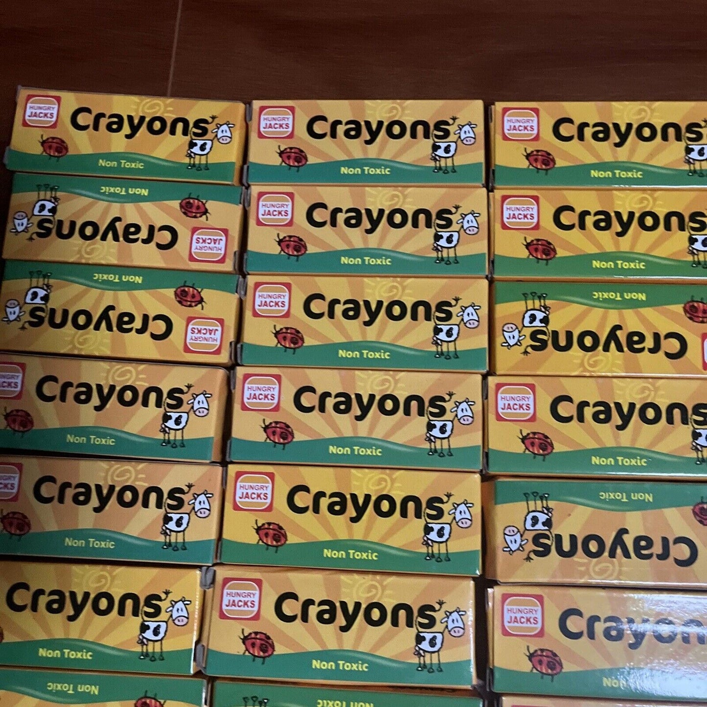 *New* 36x Hungry Jacks Crayons Set Non-Toxic