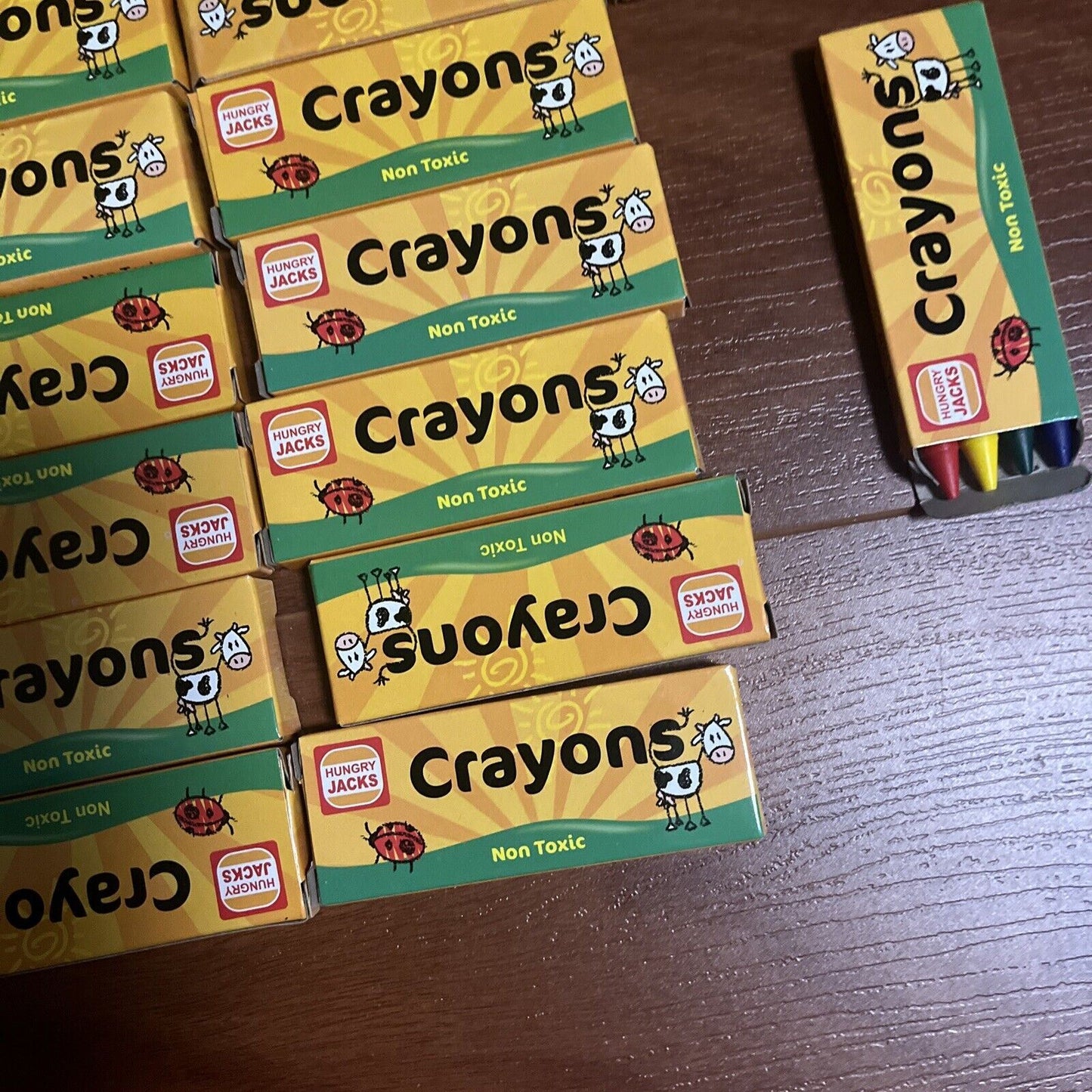 *New* 36x Hungry Jacks Crayons Set Non-Toxic