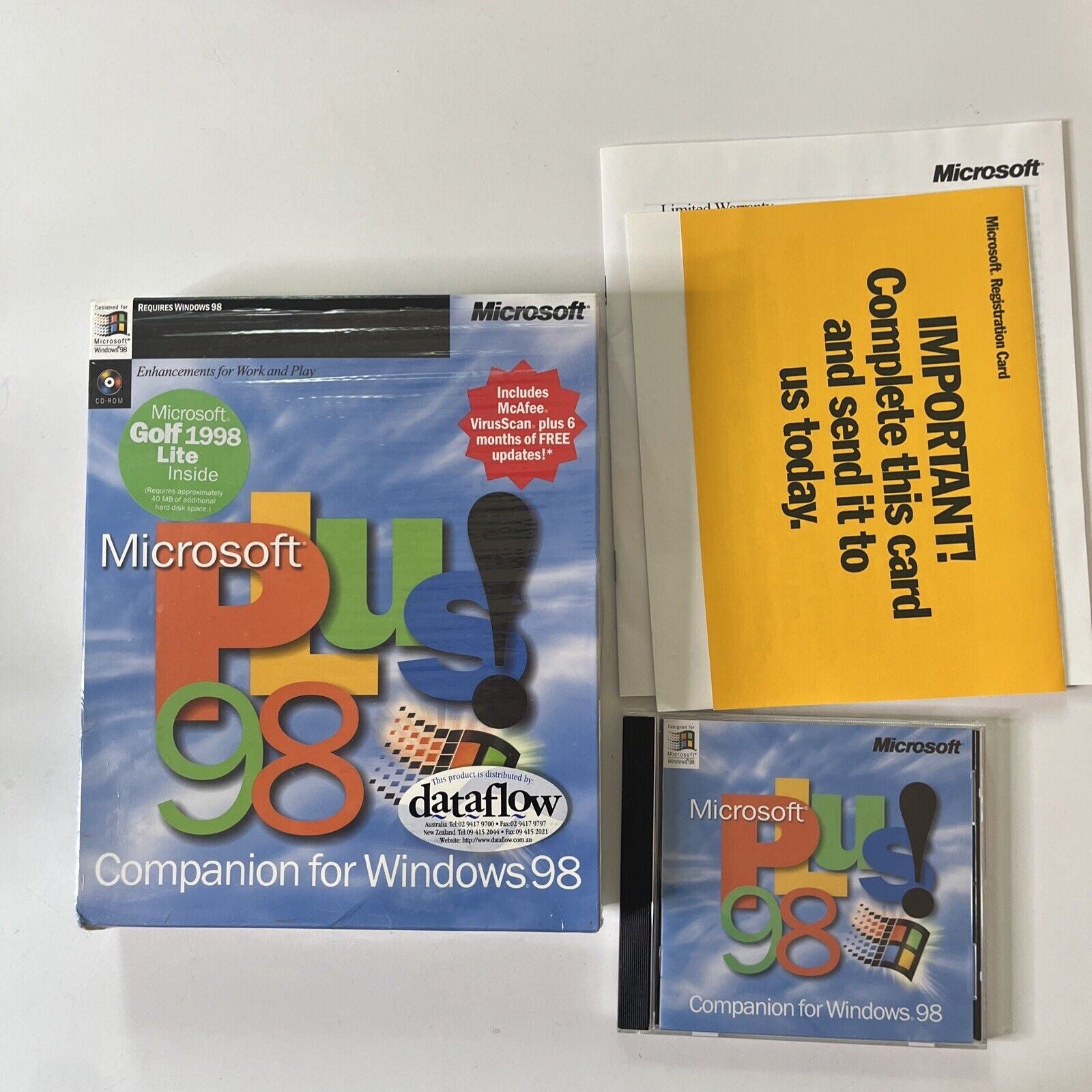 Microsoft Plus 98 CD-ROM Boxed – Retro Unit