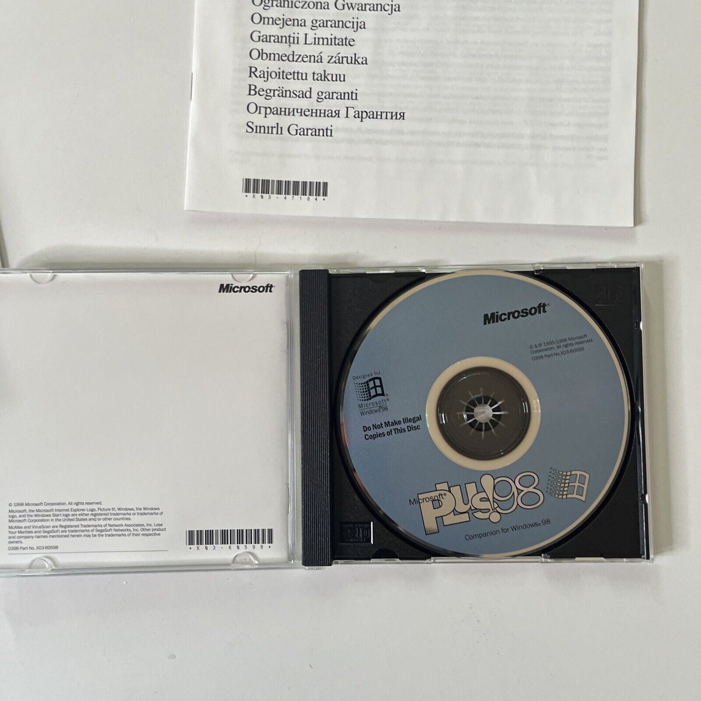 Microsoft Plus 98 CD-ROM Boxed