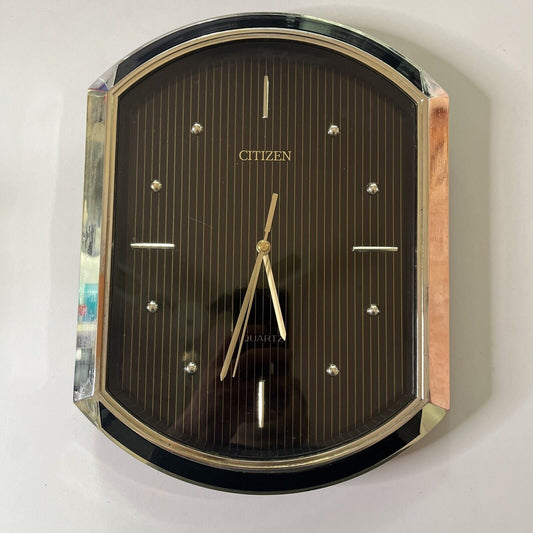 Citizen Wall Clock Gold Colour 31x24cm