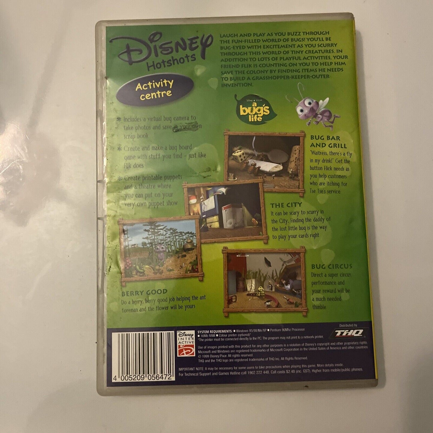 Disney A Bug's Life PC CD-ROM Video Game