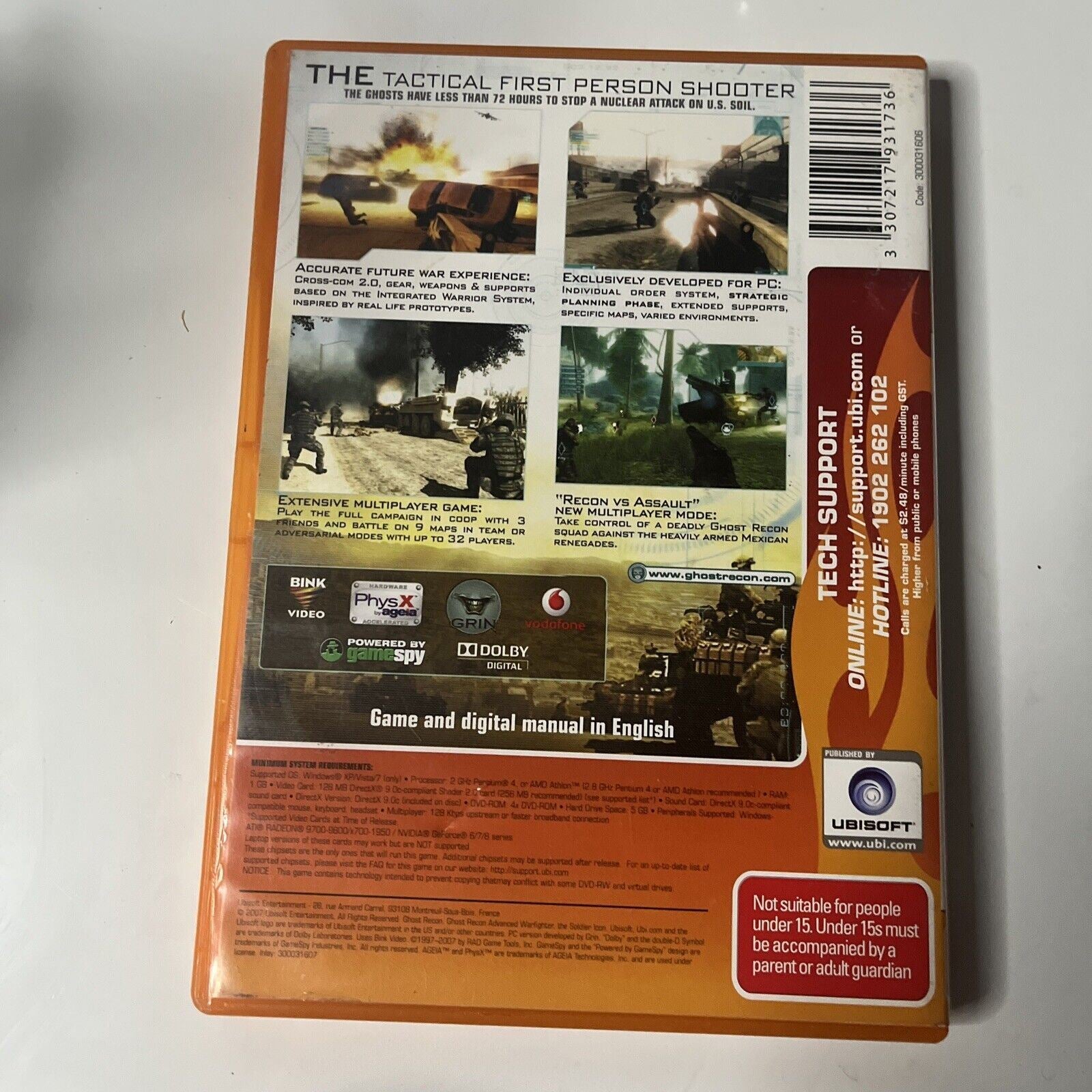 Tom Clancys - Ghost Recon Advanced Warfighter 2 - PC Game - DVD-ROM ...