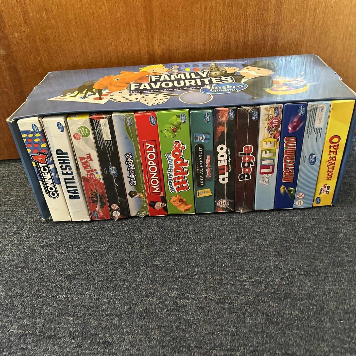 Hasbro 14 Mini Travel Game Family Favourites Classic Board Games Complete in Box