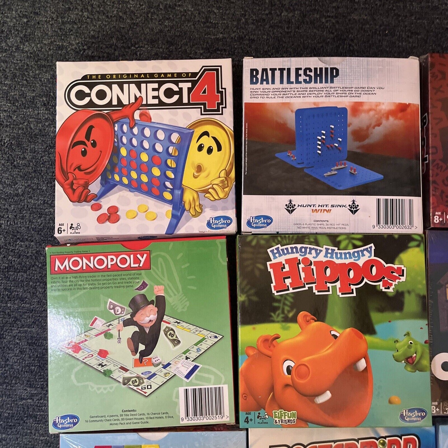 Hasbro 14 Mini Travel Game Family Favourites Classic Board Games Complete in Box