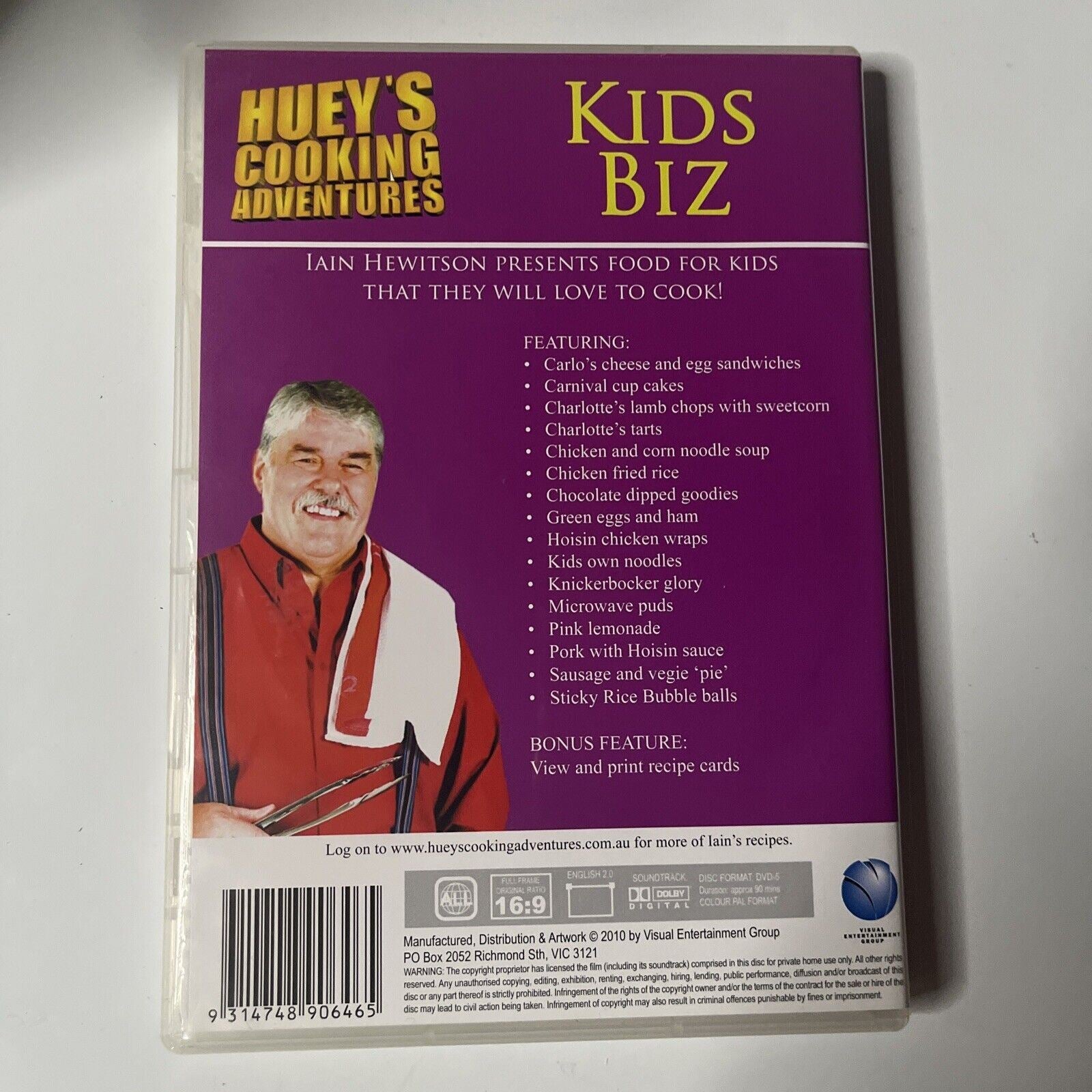 Huey's Kids Biz (DVD, 2009) NEW Iain Hewitson All Regions – Retro Unit