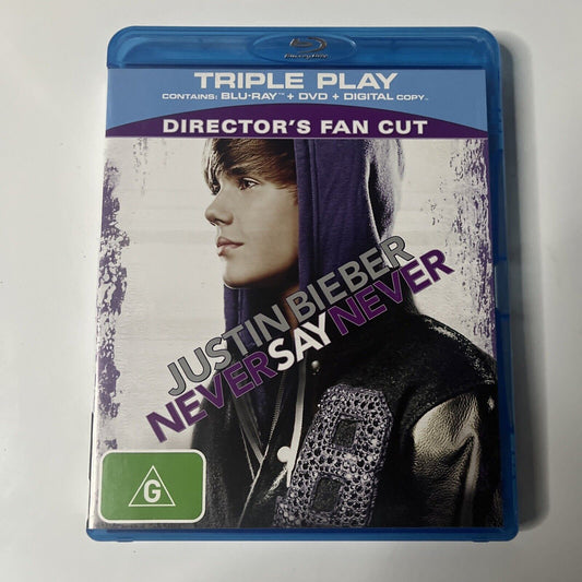 Justin Bieber - Never Say Never (Director's Cut Edition, Blu-ray, 2010) Region B