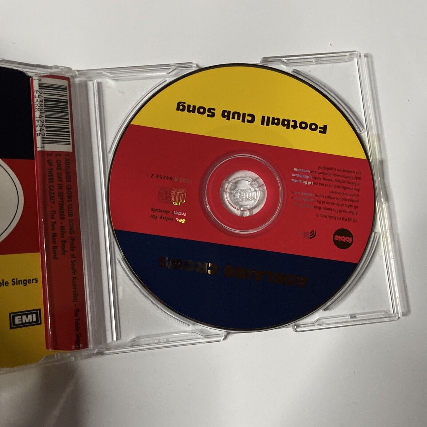 Adelaide Crows Football Footy AFL Club Song (CD, 1997) Single