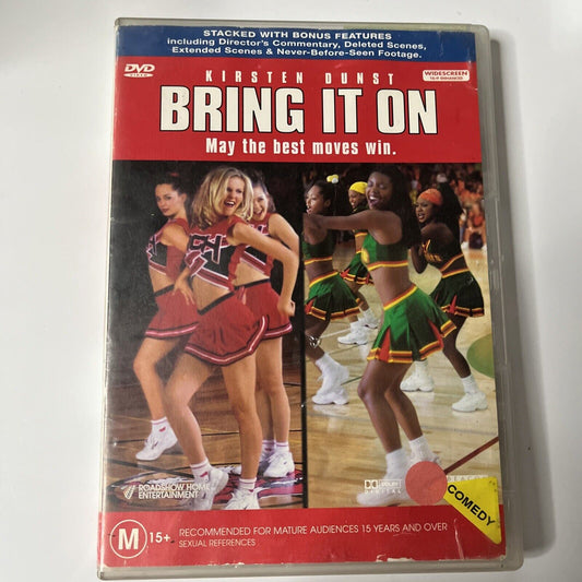 Bring It On (DVD, 2000) Kirsten Dunst, Eliza Dushku, Jesse Bradford Region 4