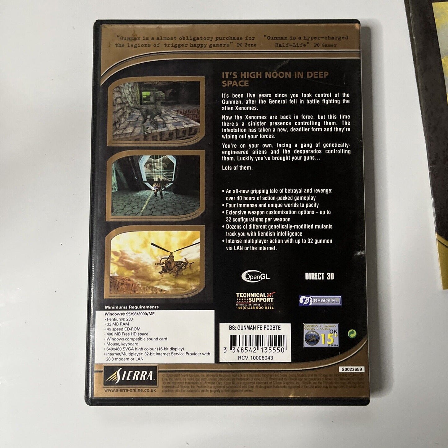 Gunman Chronicles PC CD-ROM Windows XP with Manual