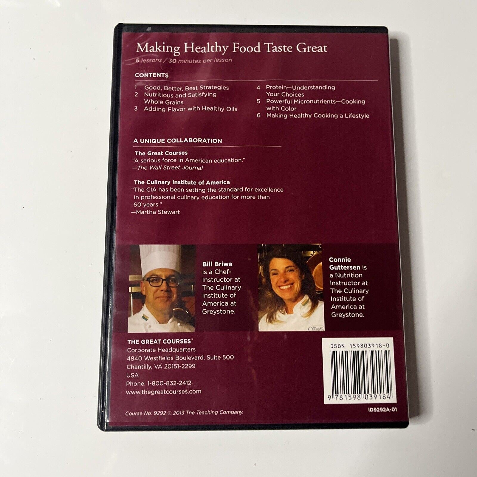 The Great Courses Everyday Gourmet Making Healthy Food Taste Great DVD ...