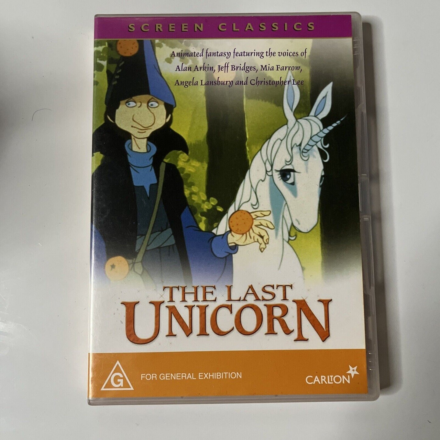 The Last Unicorn (DVD, 1982) Mia Farrow, Jeff Bridges, Alan Arkin Region 4