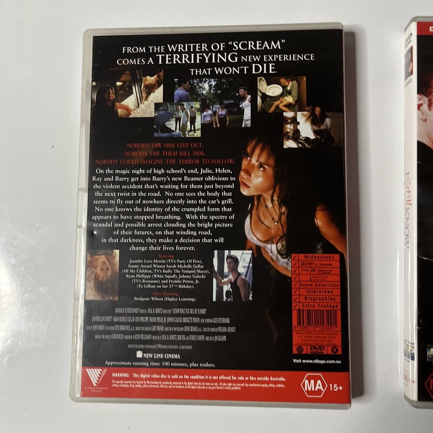 I Know What You Did Last Summer 1 & 2 (DVD, 1998, 2-Disc) Region 4