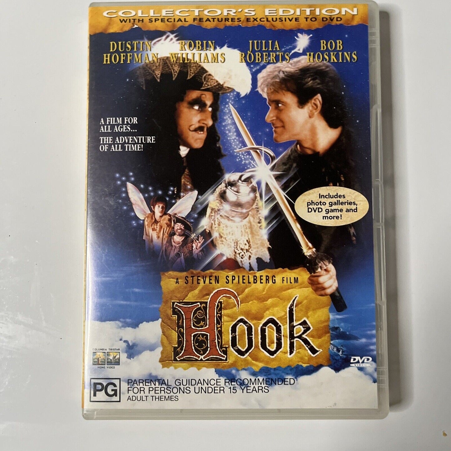 Hook - Collector's Edition (DVD, 1991) Dustin Hoffman, Robin Williams, Region 4