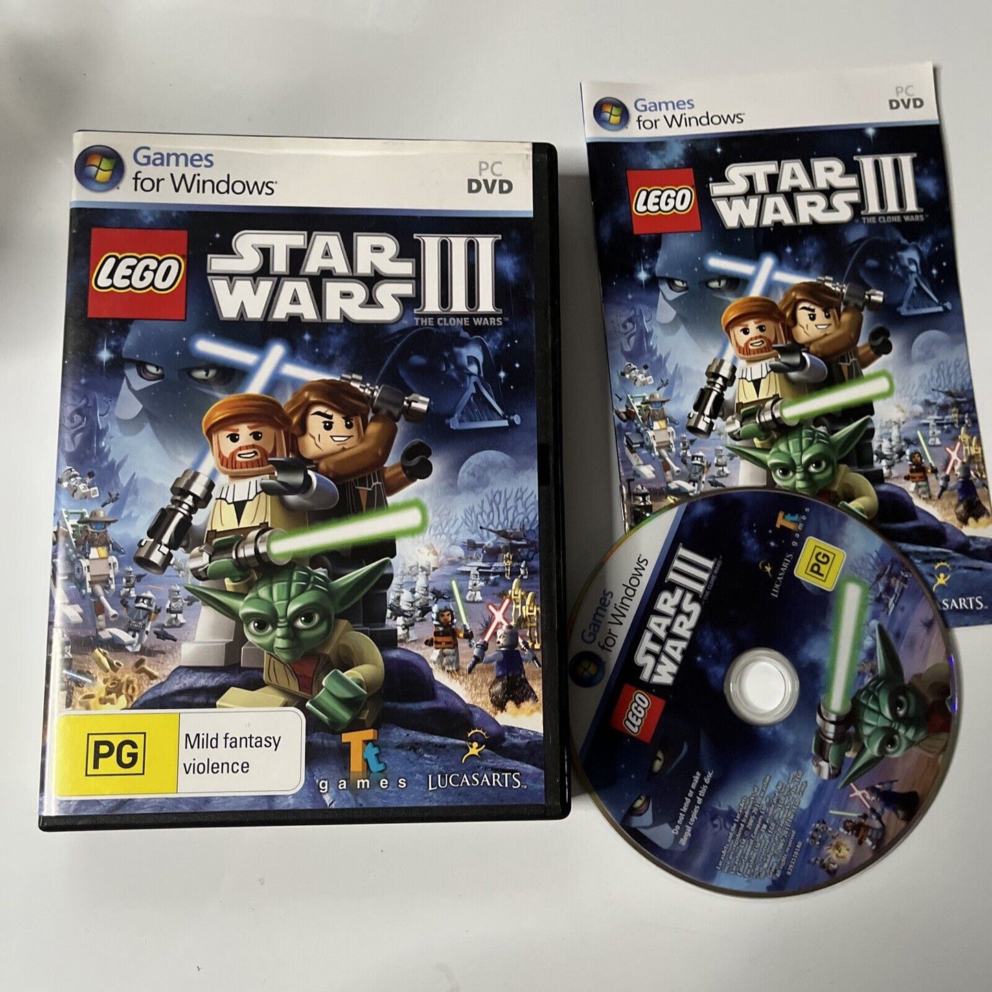 LEGO Star Wars 1,2,3 I,II,III PC Windows DVD-ROM Video Game