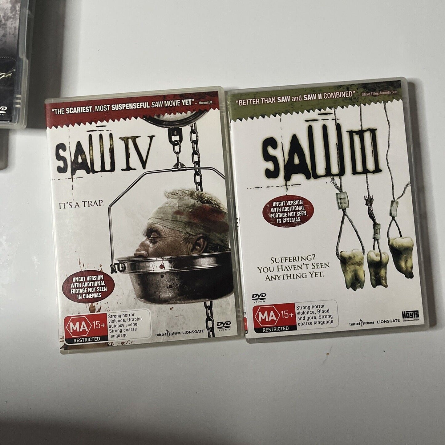 Saw 1,2,3,4,5,6  (DVD, 2009, 6-Disc) Region 4