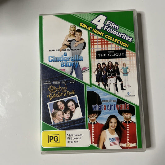 A Cinderella Story / The Clique / Sisterhood Trav Pants / What a Girl Wants DVD