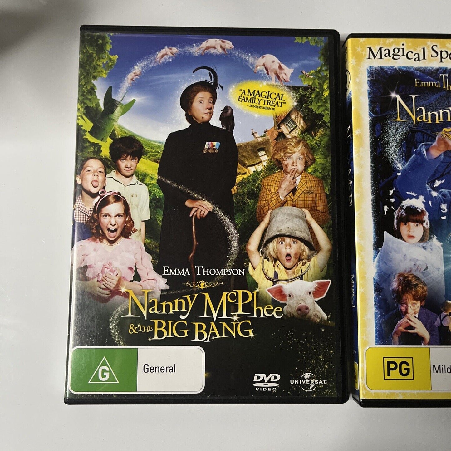 Nanny McPhee / Nanny McPhee & The Big Bang (DVD, 2010, 2-Disc) NEW Region 4&2