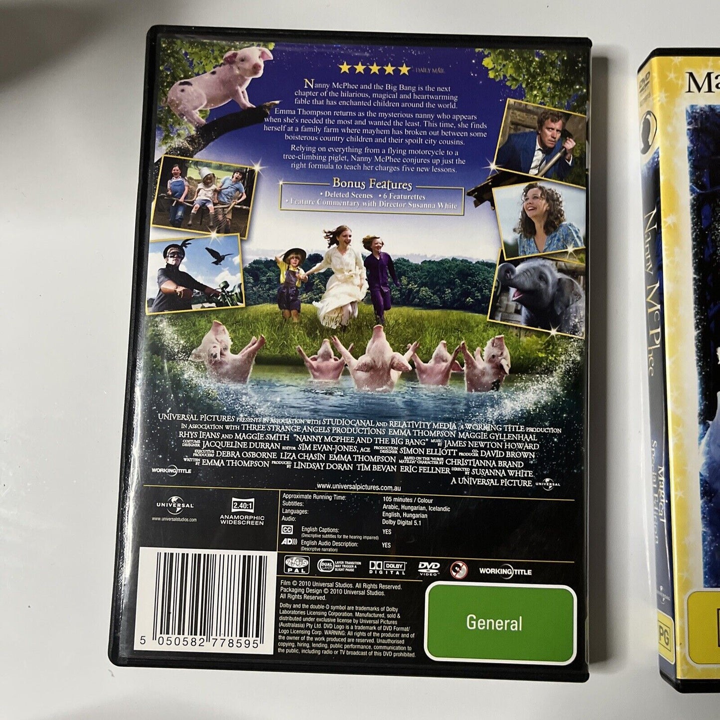 Nanny McPhee / Nanny McPhee & The Big Bang (DVD, 2010, 2-Disc) NEW Region 4&2