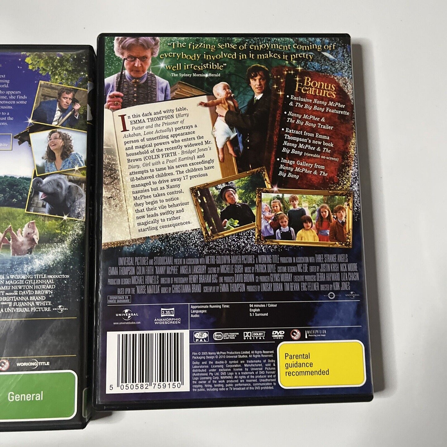 Nanny McPhee / Nanny McPhee & The Big Bang (DVD, 2010, 2-Disc) NEW Region 4&2