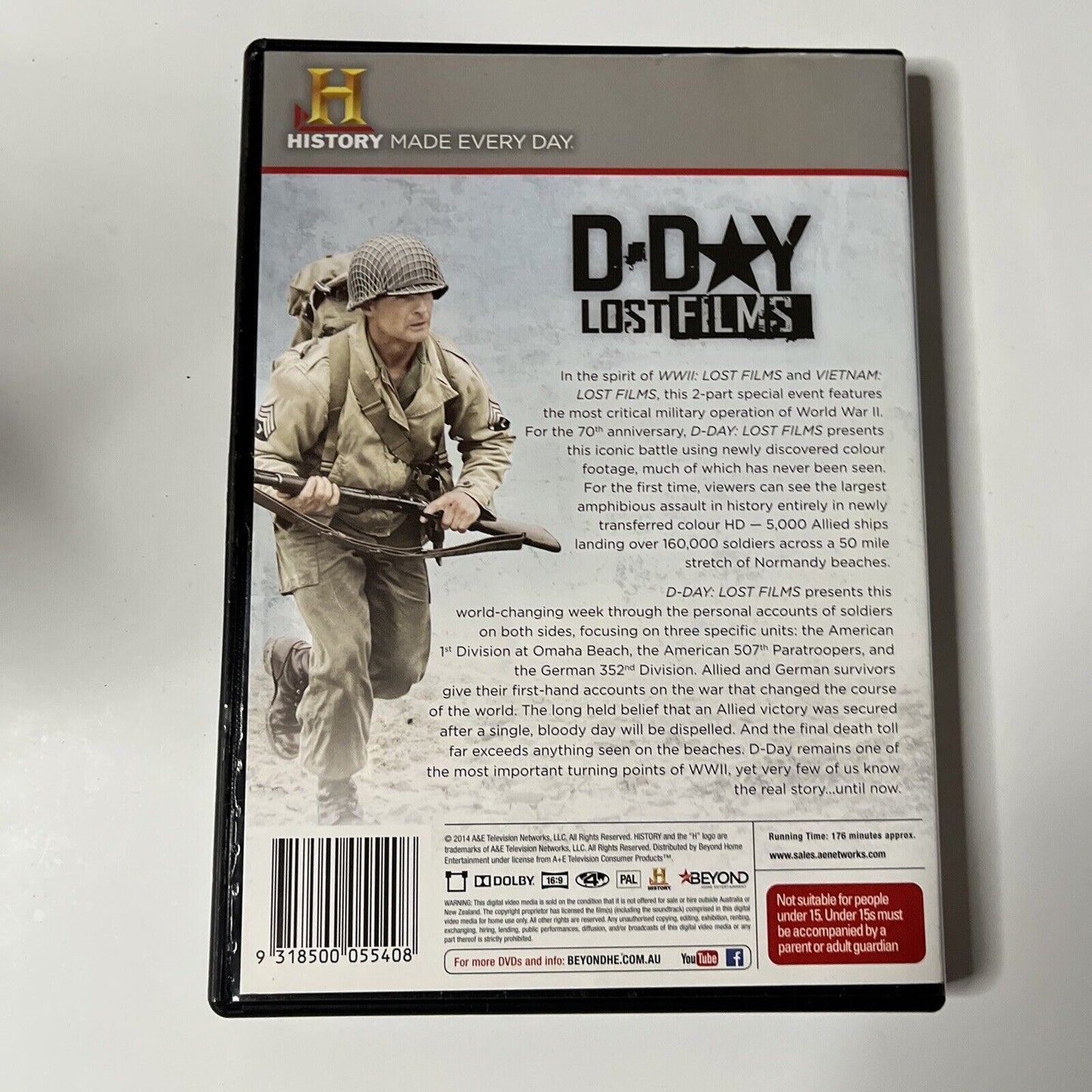 History Channel: D-Day - Lost Films (DVD, 2014) NEW Region4