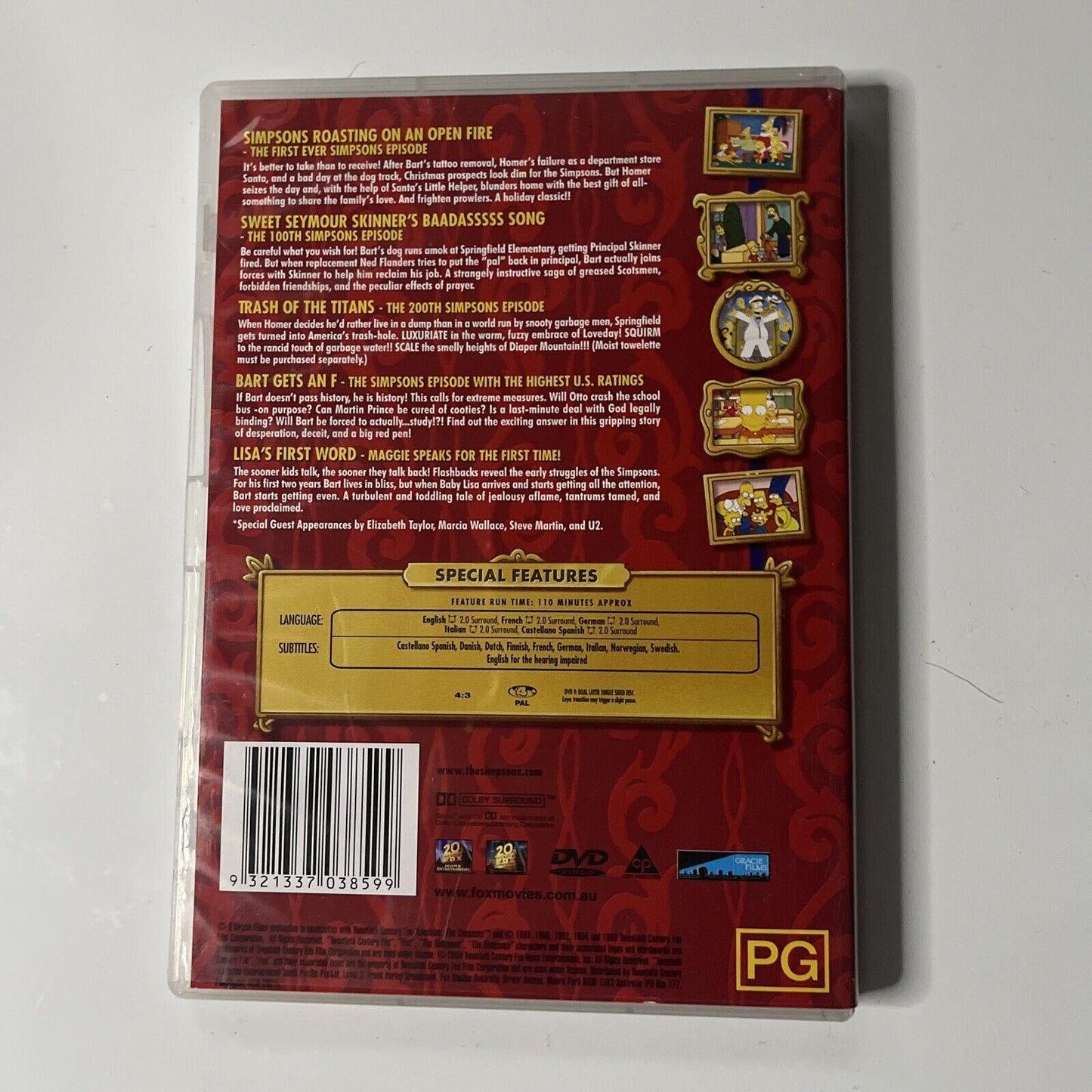The Simpsons - Greatest Hits : Vol 1 (DVD, 2000) Region 4