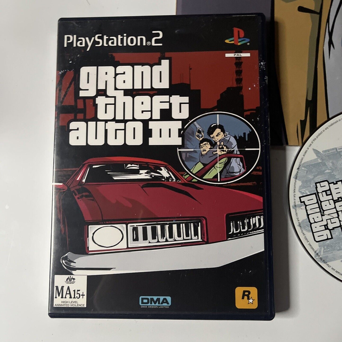 Grand Theft Auto 3 III GTA PS2 PlayStation 2 game + manual PAL