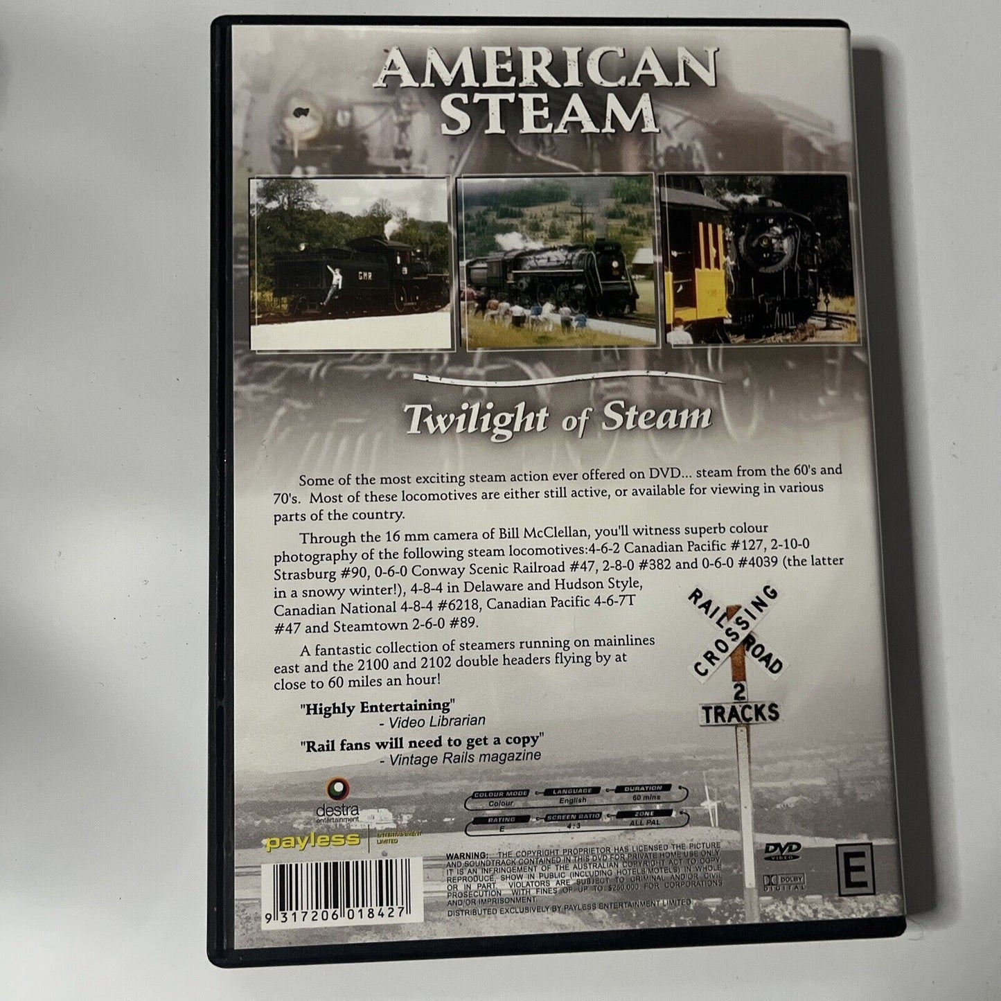 American Steam Twilight of Steam (DVD) NEW  All Regions