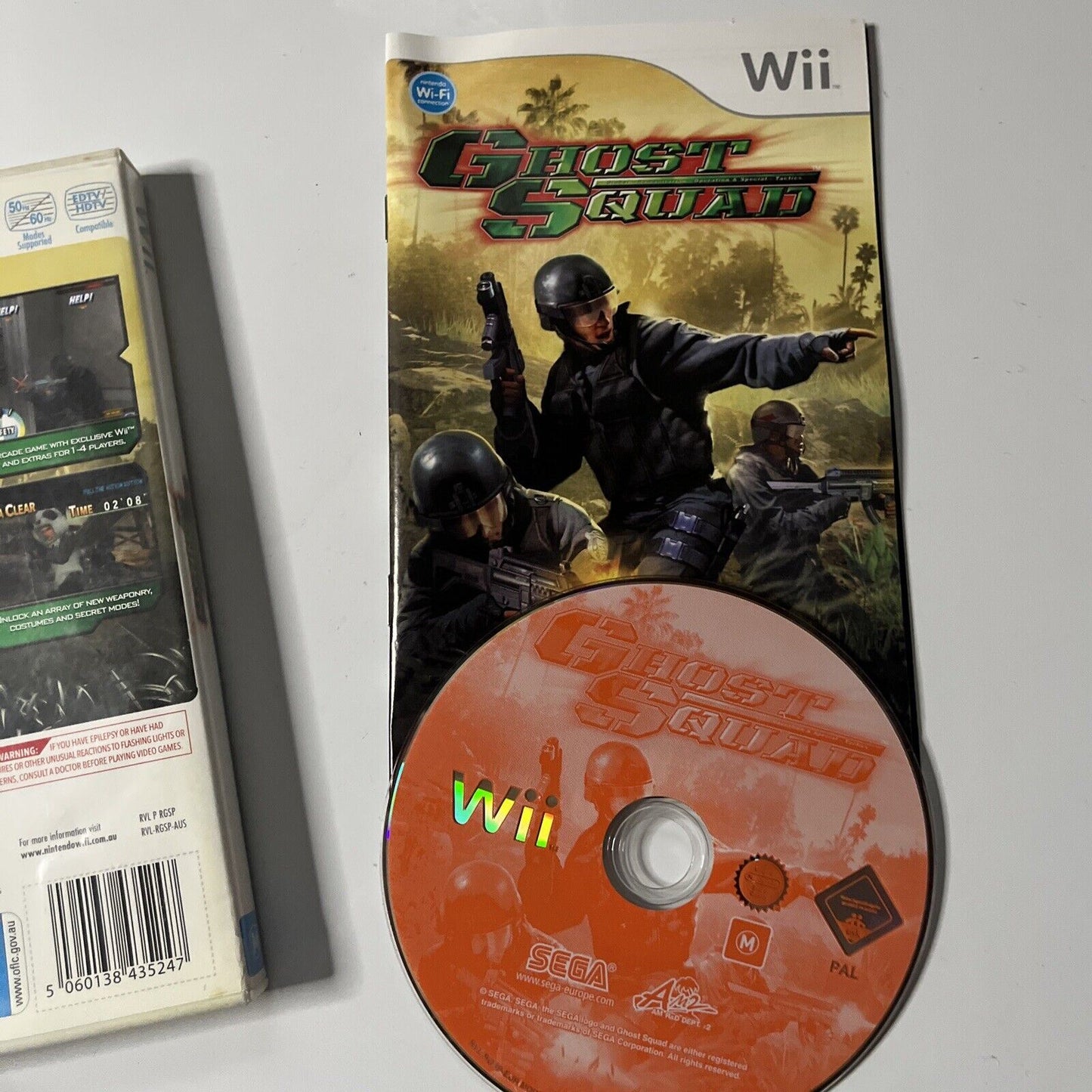 Ghost Squad Nintendo Wii Game Complete with Manual PAL