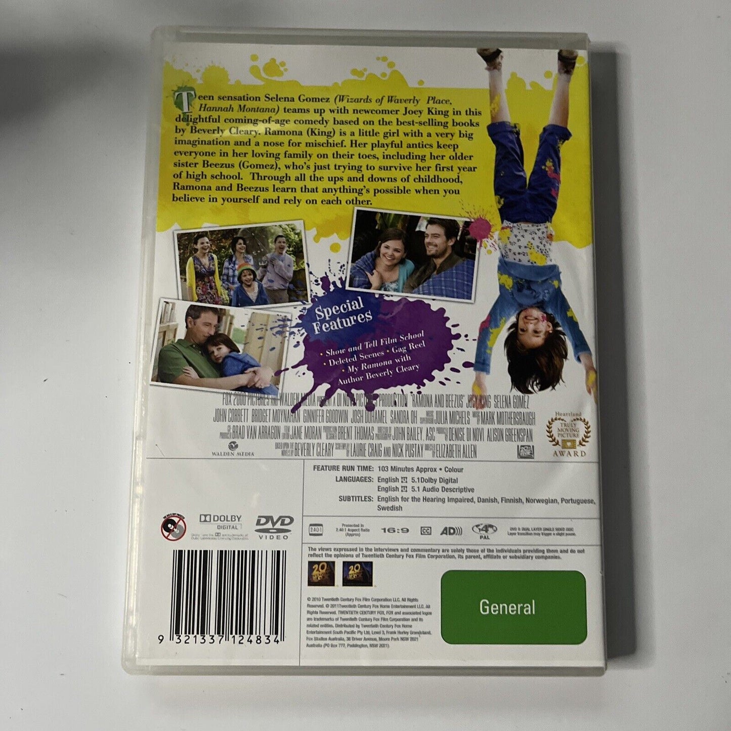 Ramona And Beezus (DVD, 2010) Joey King, Selena Gomez, John Corbett Region 4