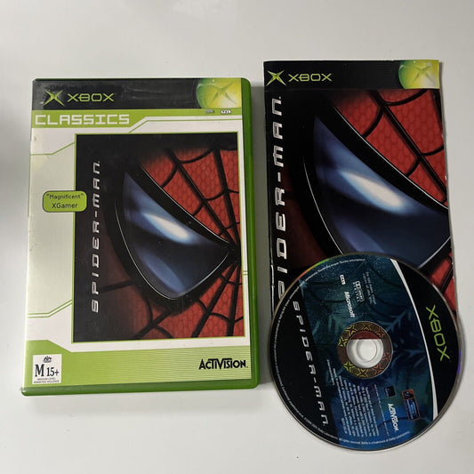 Spider-Man Microsoft Xbox Game With Manual PAL