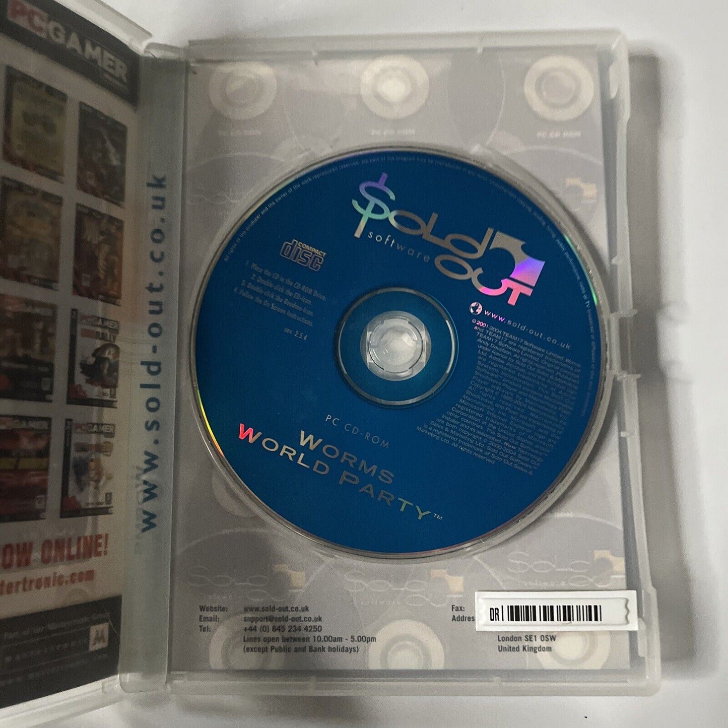 Worms World Party PC CD ROM