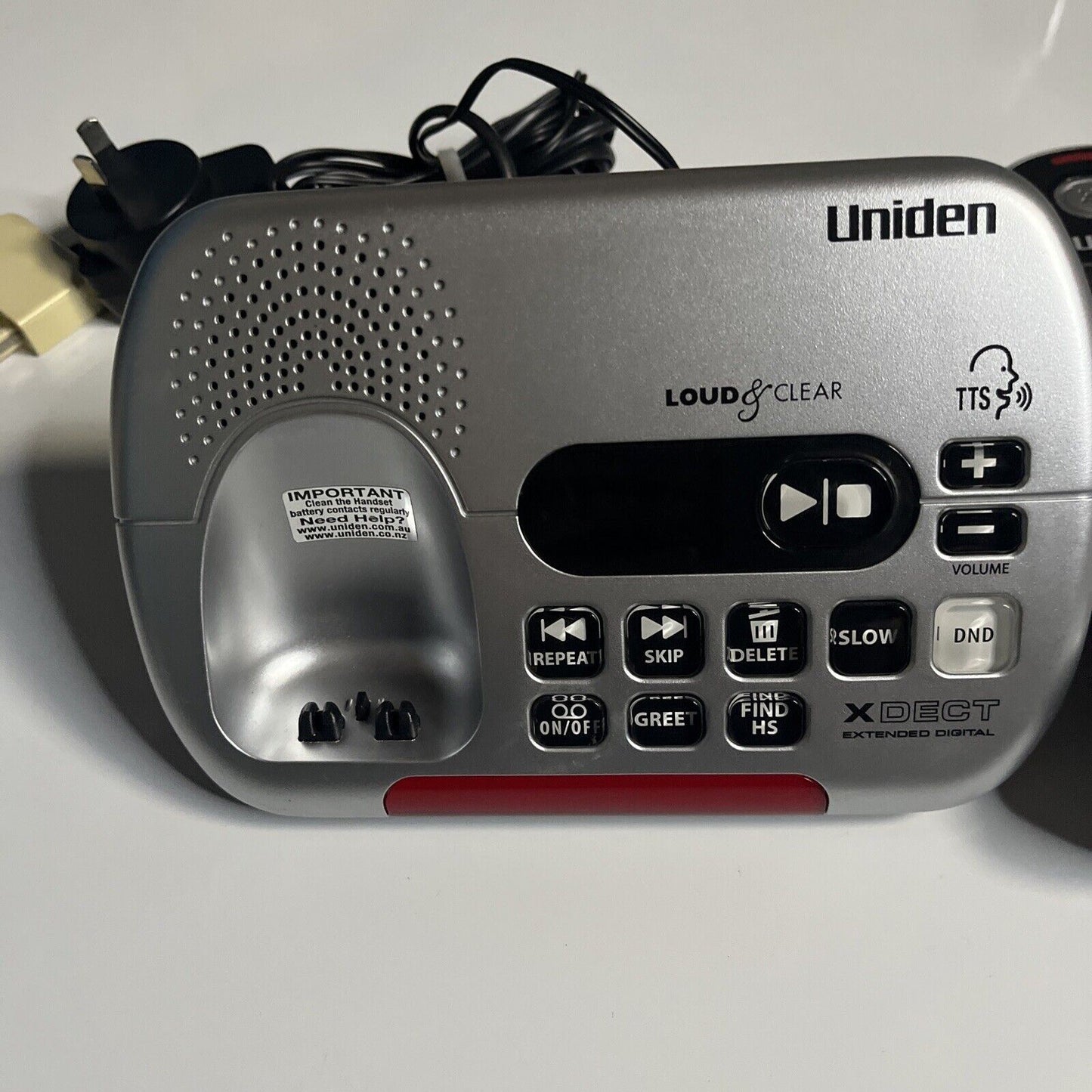 Uniden SSE35+P Loud & Clear Digital Answering Machine with 1 Cordless Handset