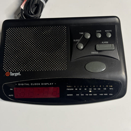Target Alarm Clock AM/FM Radio Model 9603